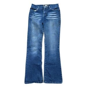 Vintage Y2K Women’s R4R Rave Flare Blue Denim Streetwear Jeans Size 5
